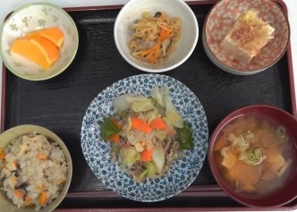 デイサービスのお昼ごはん